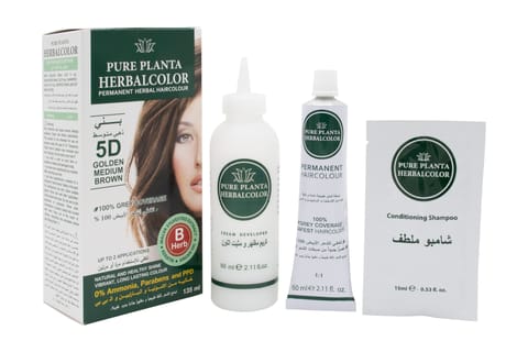 Olia, 4.0 Dark Brown, No Ammonia Permanent Haircolor, with 60% Oils