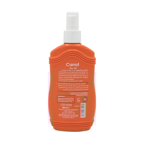 Carrot Sun Tan ACC Oil Papaya 200ML