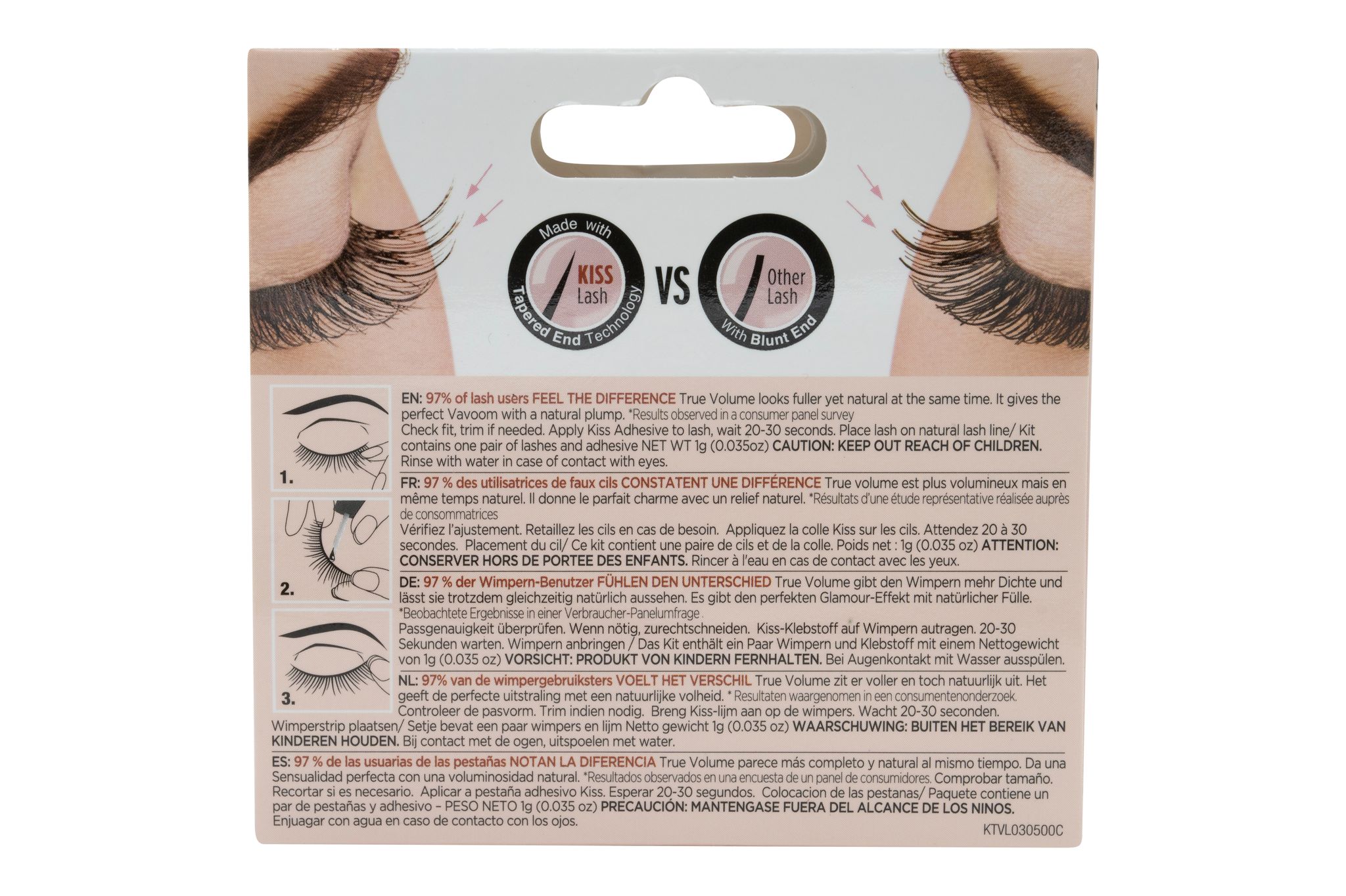True Volume Eyelashes - KTVL02 Ritzy