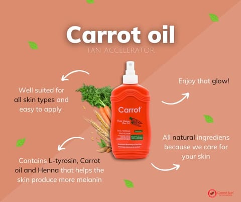 Carrot Sun Tan ACC Oil Papaya 200ML