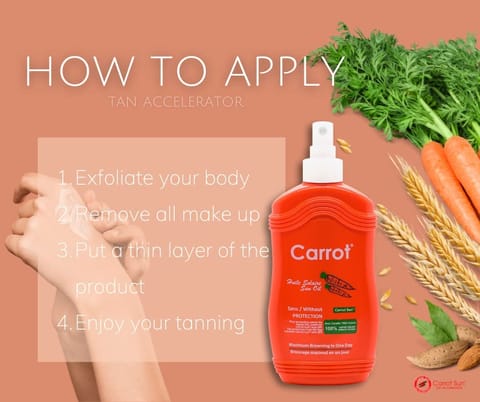Carrot Sun Tan ACC Oil Papaya 200ML