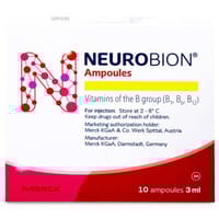 Neurobion Vitamin B 10 Injectable Ampoules