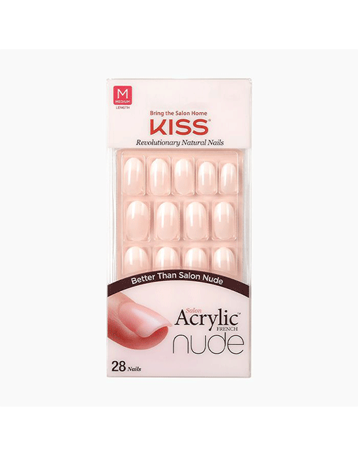 Acrylic Nude French 28 Nails - KAN02 Graceful