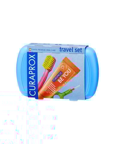 Curaprox travel set, red