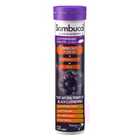 Sambucol Black Elderberry + Vitamion C & Zinc 15 Effervescent Tablets