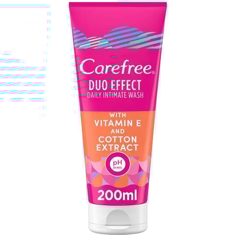 CAREFREE Intimate Wash Vit E & Cotton 200ml