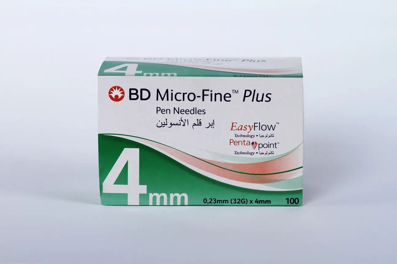 Bd Micro Fine Pen Needles Easy Flow 4Mm 100 Pcs
