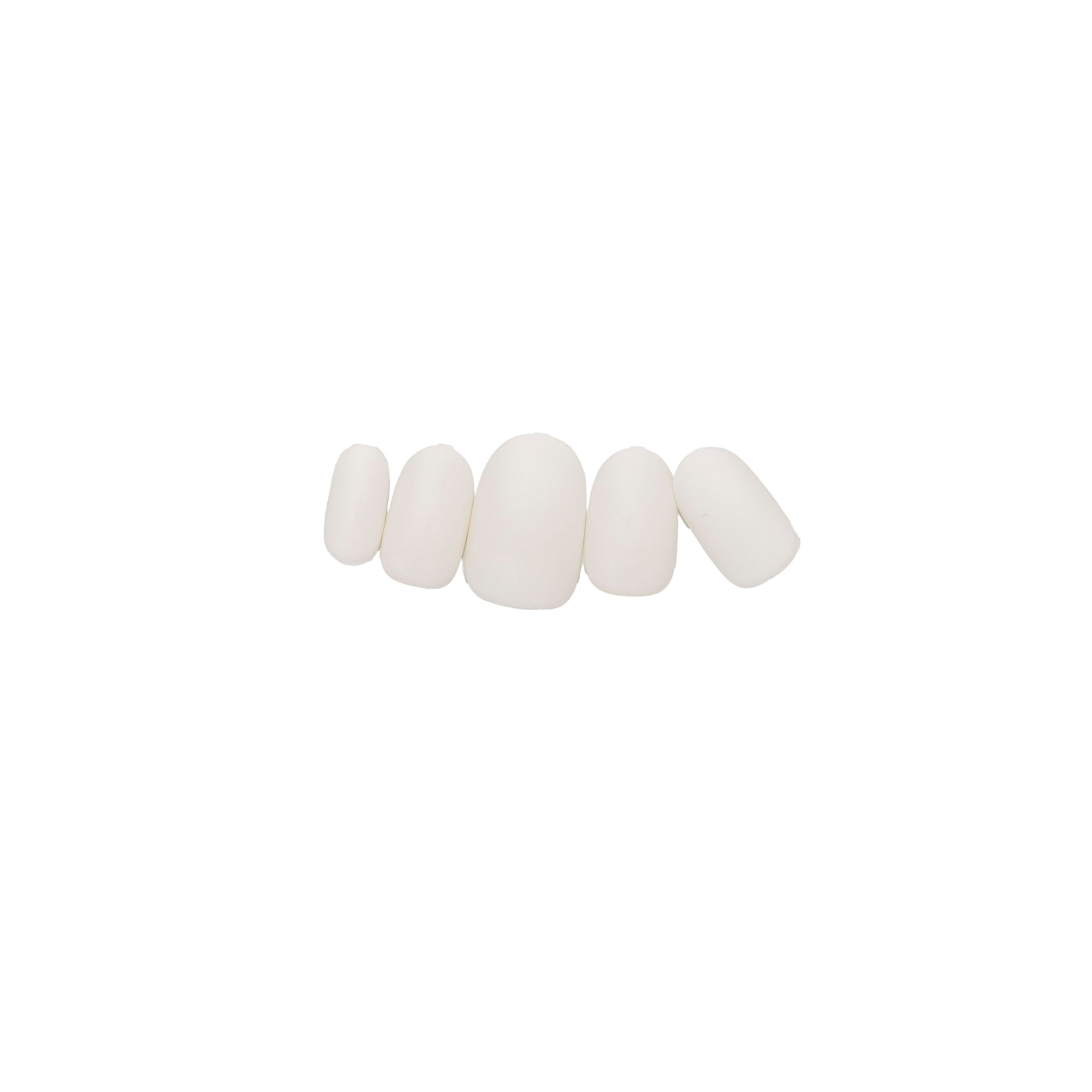 Loca Nails Oval Shape 12 White Matte