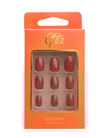 Glitz Nails Oval - 16 Silver