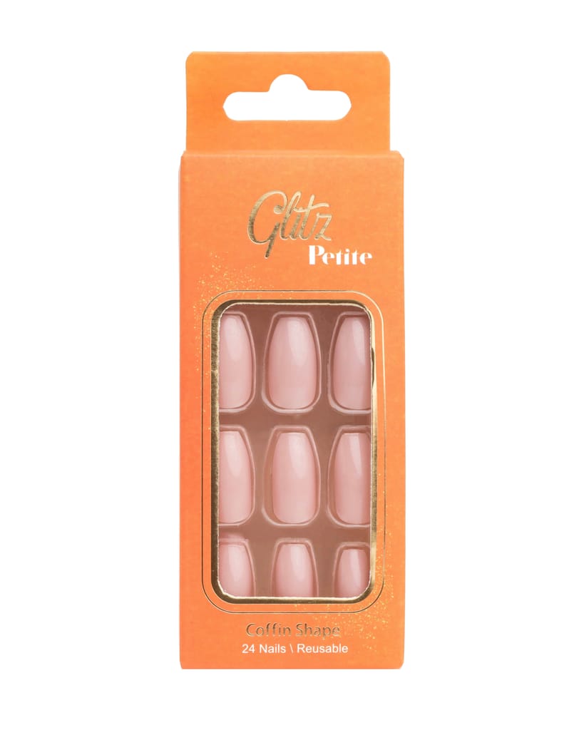Glitz Petite Nails Coffin# 15 Pink
