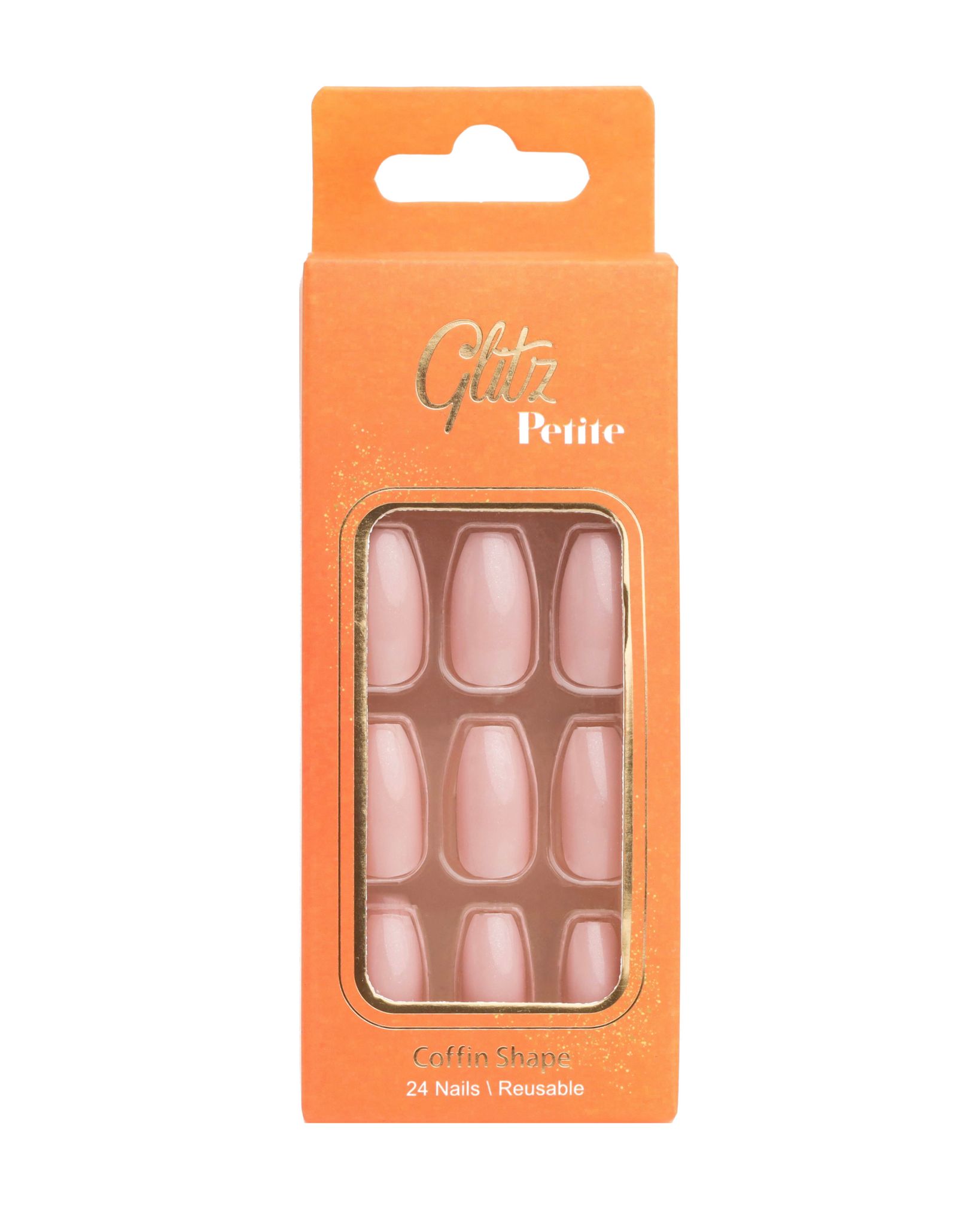 Glitz Petite Nails Coffin# 15 Pink