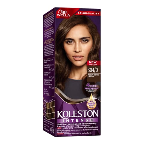 Olia, 4.0 Dark Brown, No Ammonia Permanent Haircolor, with 60% Oils