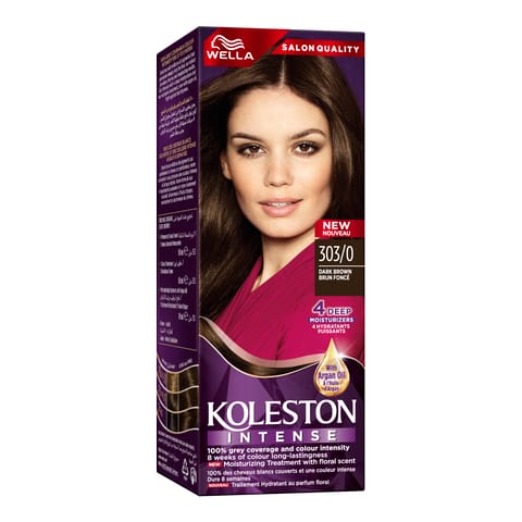 Olia, 4.0 Dark Brown, No Ammonia Permanent Haircolor, with 60% Oils