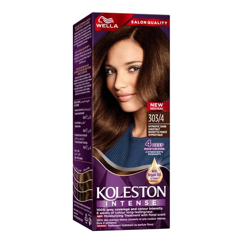 Olia, 4.0 Dark Brown, No Ammonia Permanent Haircolor, with 60% Oils