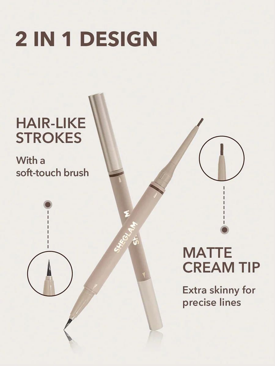 Sheglam 2-In-1 Brow Pencil - Chocolate