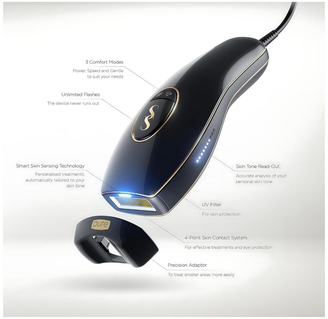 SmoothSkin Pure Fit IPL Hair Removal Device with Laser
