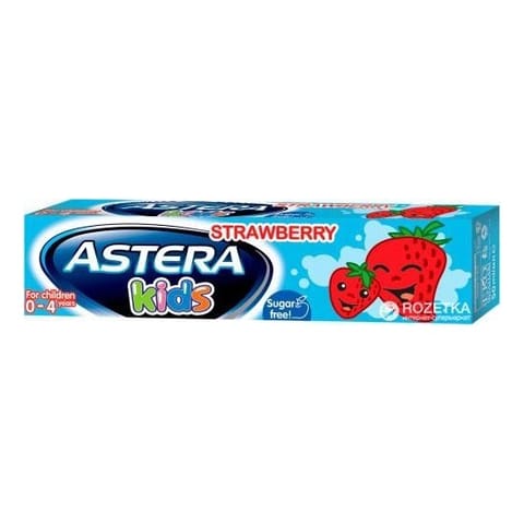 ASTERA Toothpaste Astera KIDS  Strawberry (age 0+) 50 ML