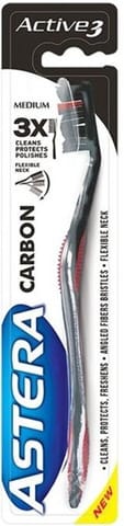 ASTERA Toothbrush Astera Active 3 Carbon Medium Bristles