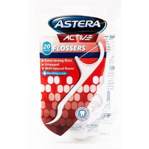 Astera Floss Picks Astera Active 20 Pcs