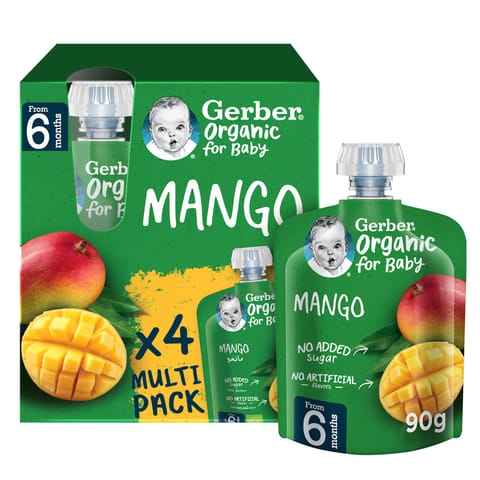 Gerber Orgaic Mango Mp4 (4X90G)Ae