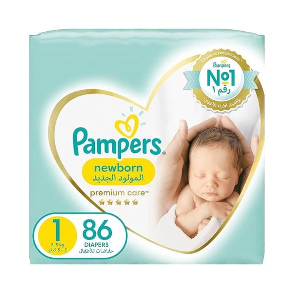 Pampers Ultimate Comfort Size 1 (Newborn, 2-5Kg) 86Pc
