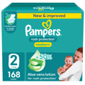 Pampers Rash Protection,New Born Size 2 (3-8Kg) 168Pc