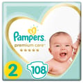 Pampers Rash Protection,New Born Size 2 (3-8Kg) 108Pc