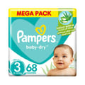 Pampers No-3 Medium Jumbo Pack 2x68