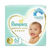 Pampers No-3 Medium Premium Care 2x62