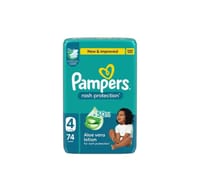 Pampers Rash Protection, Size 4 (9-14Kg) 74Pc
