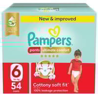 Pampers Pants Ultimate Comfort, Size 6 (16+Kg) 54Pc