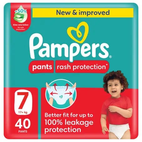 Pampers Ultimate Comfort Taped Diapers, Size 7 (15+Kg) 35Pc