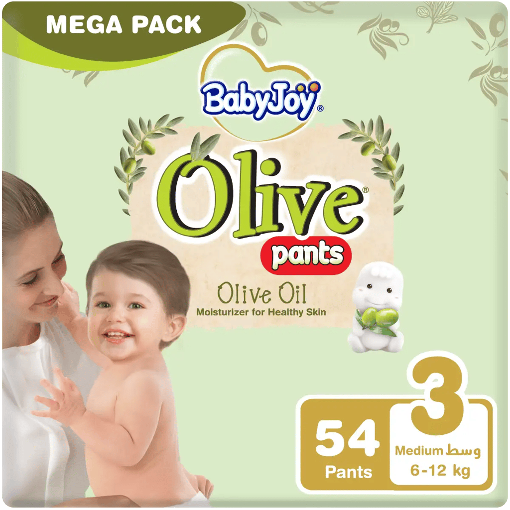 Babyjoy Olive Pants Medum Mega Pack 3x54