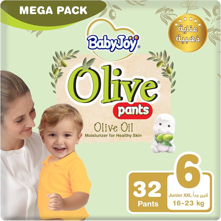 Babyjoy Culotte Healthy Skin With Olive Oil, Size 6, 32 Diapers