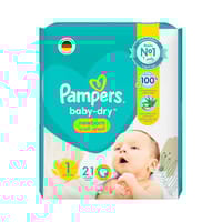 Pampers Baby-Dry Diapers, Size 1 (Newborn, 2-5Kg) 21Pc