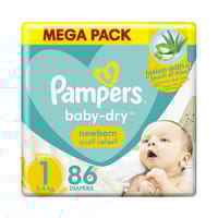 Pampers Rash Protection, Size 1 (Newborn, 2-5Kg) 86Pc