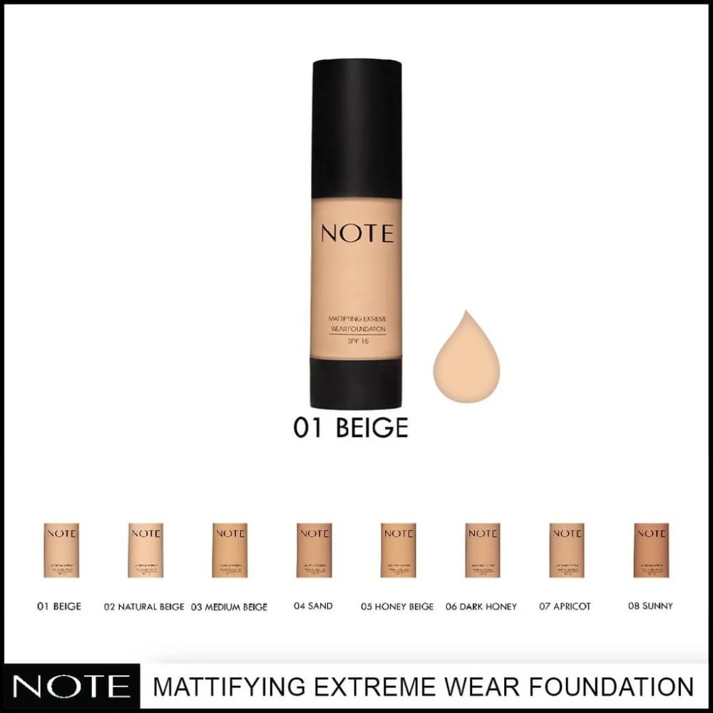 Note Mattifying Extreme Foundation - 01 Beige