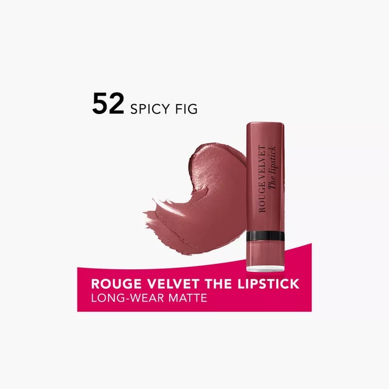 Bourjois Paris Rouge Velvet The Lipstick - 52 Spicy Fig