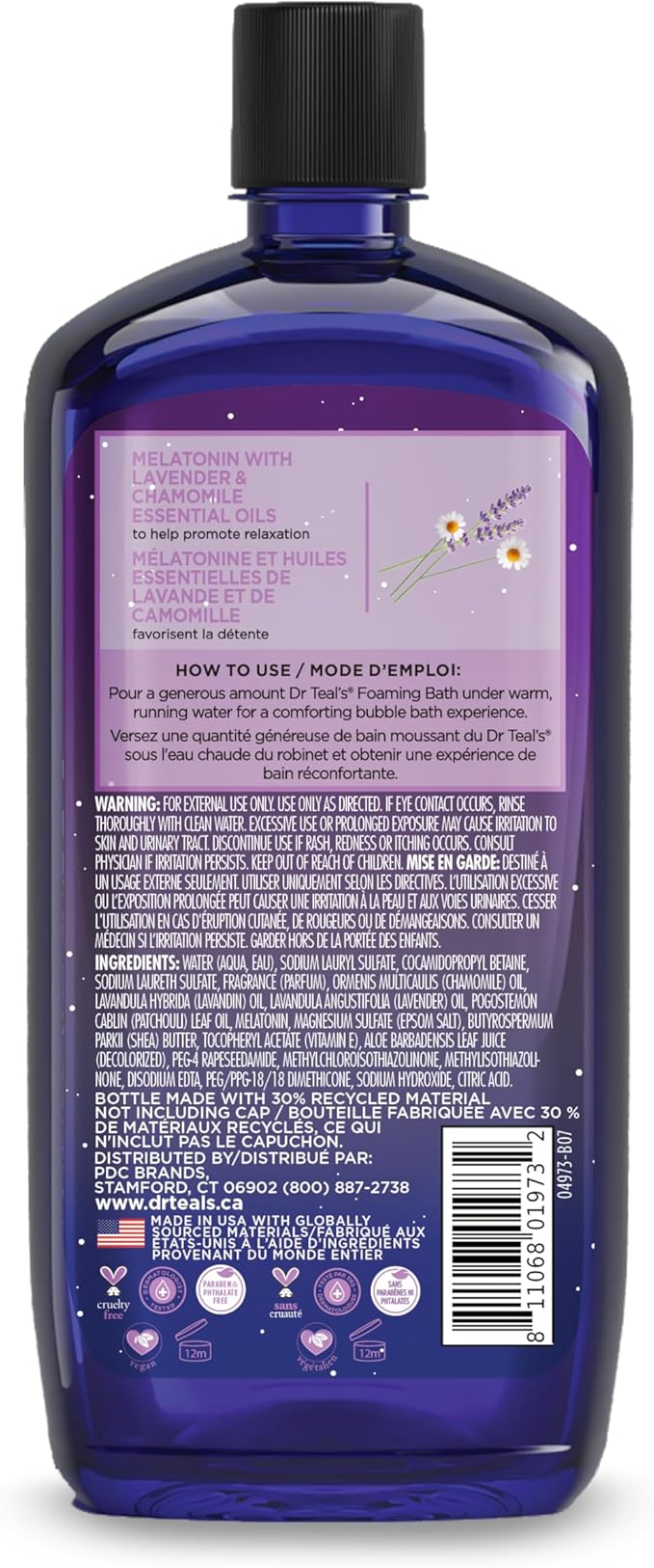 Dr Teal’S Foam Melatonin Bath 1000Ml