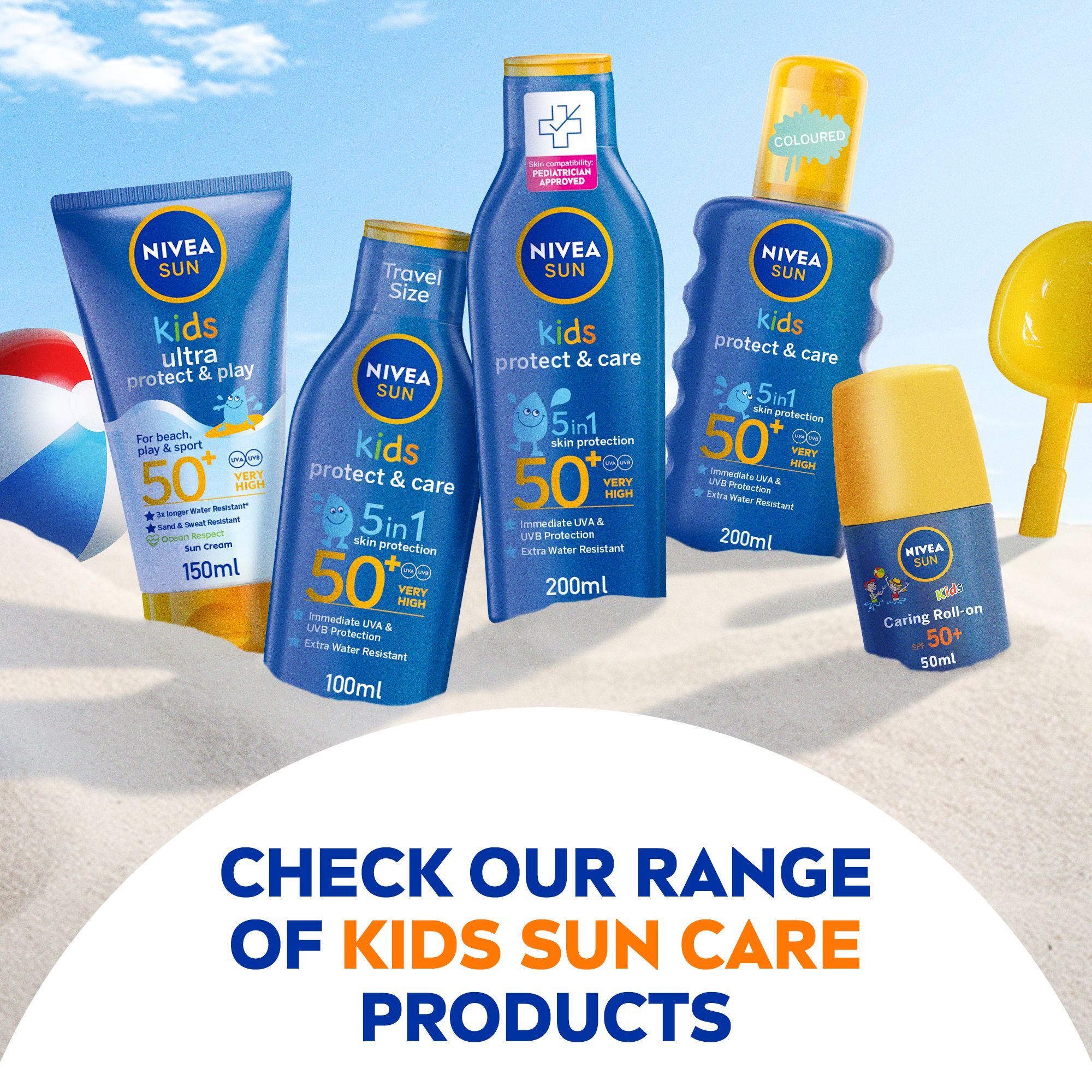 NIVEA Sun Kids Swim & Play Sun Lotion SPF50+ 150 ml