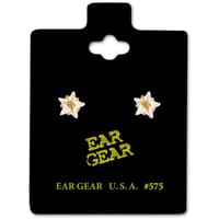 حلق ذهب مطلي على شكل نجمة 5مم