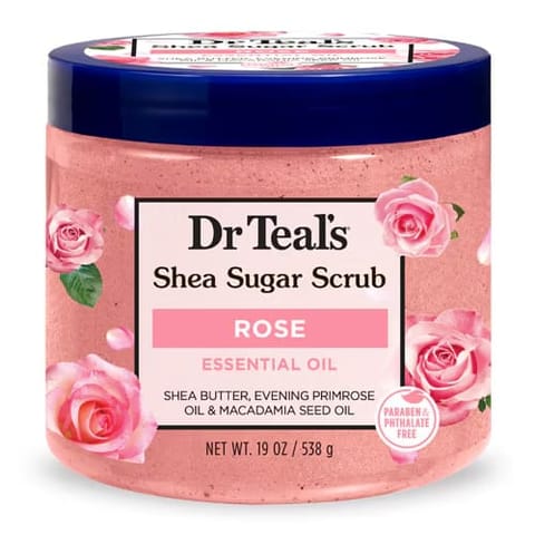 Dr Teal’S Scrub Shea Sugar Rose Oil 538G