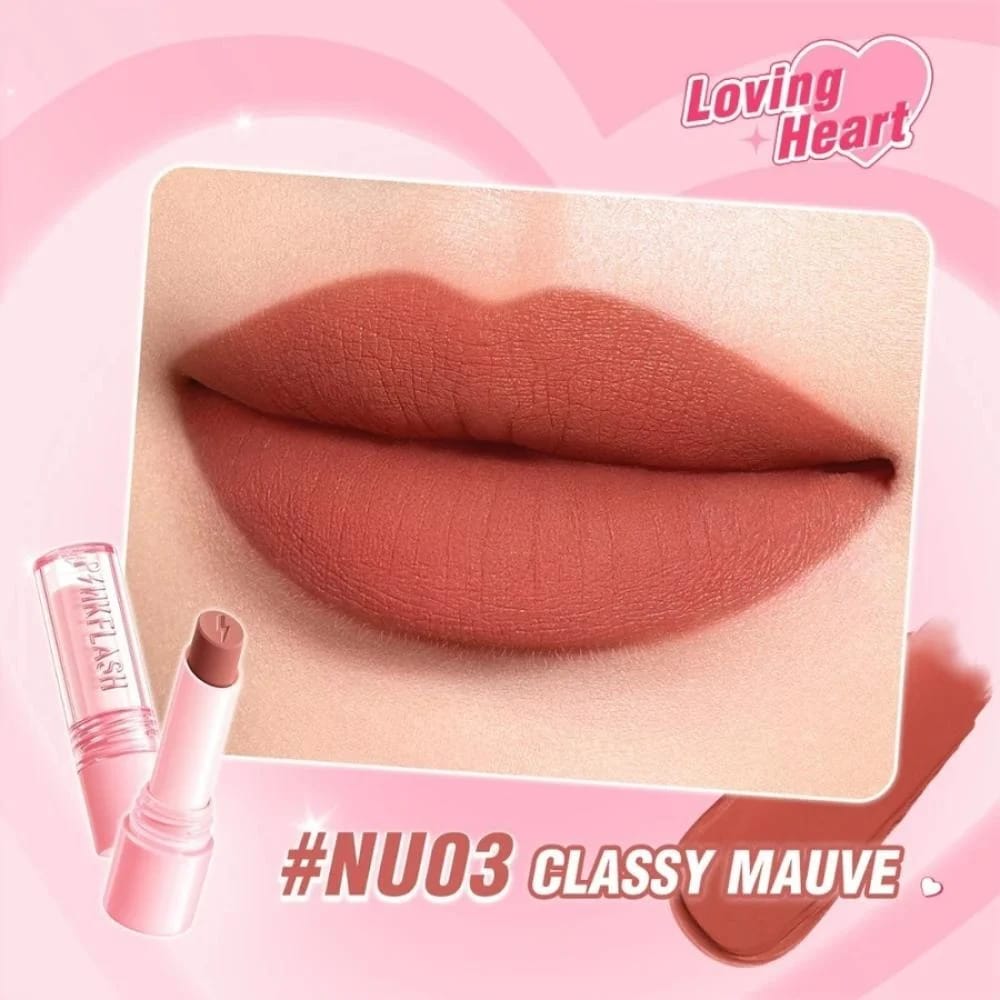 Pink Flash Matte Lipstick NU03 Classy Mauve