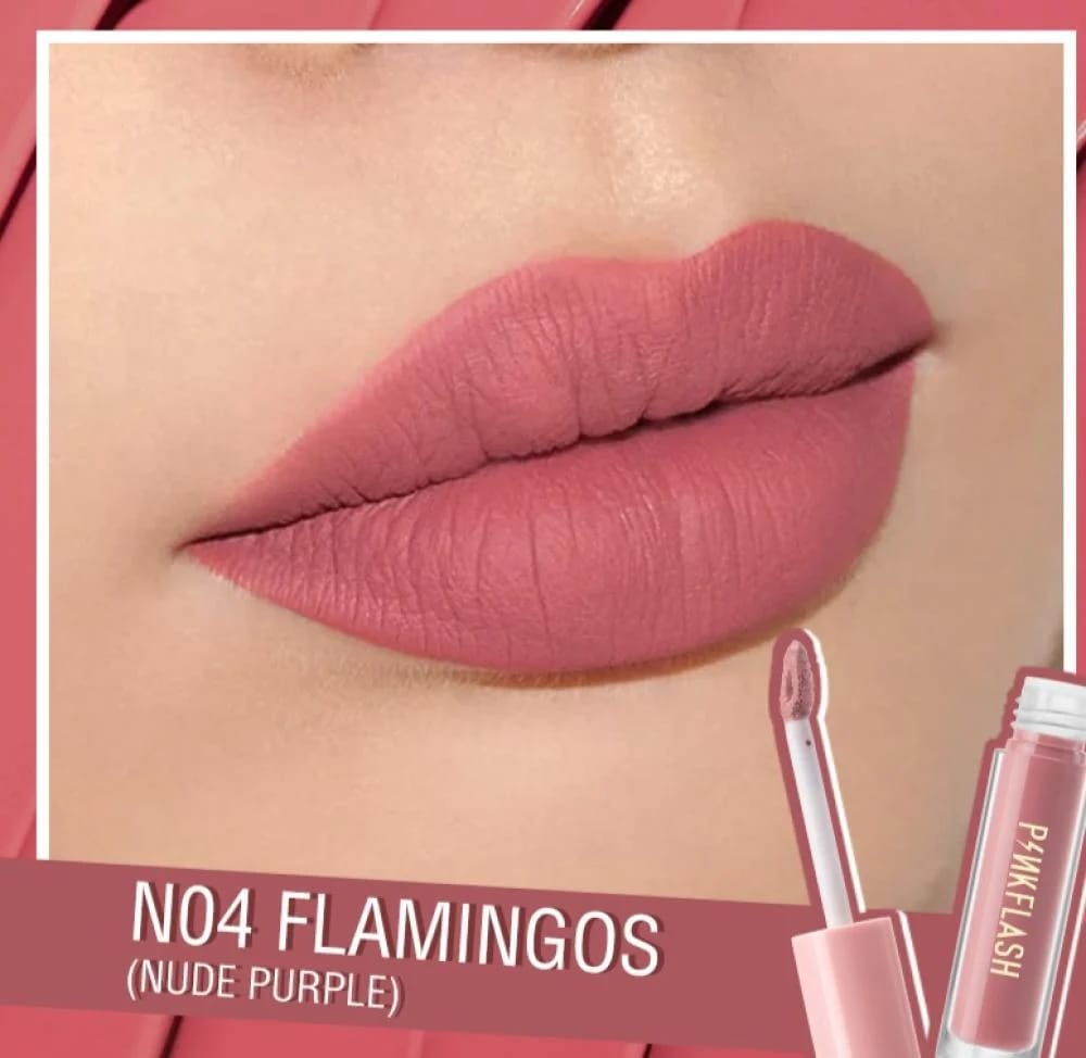 Pink Flash Matte Liquid Lipstick N04 Flamingos