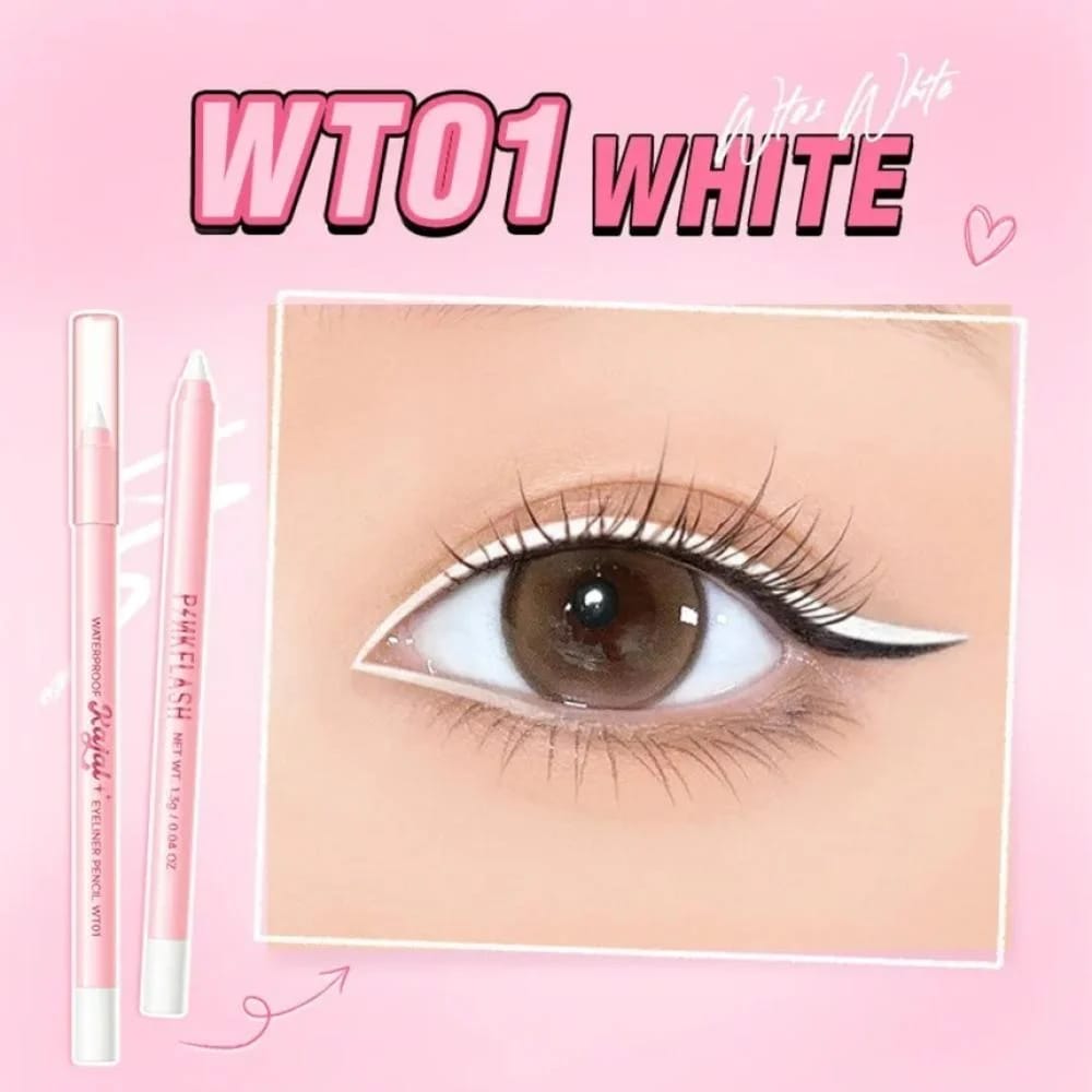 Pink Flash eyeliner pencil - WT01-White