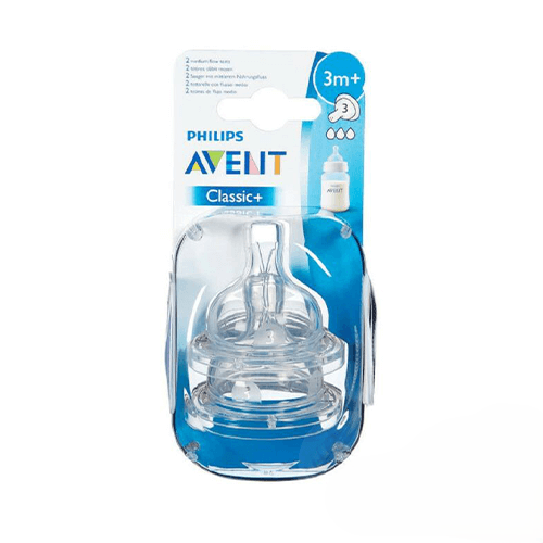 Avent Classic Teats 3 Hole X2 -Scf633/27