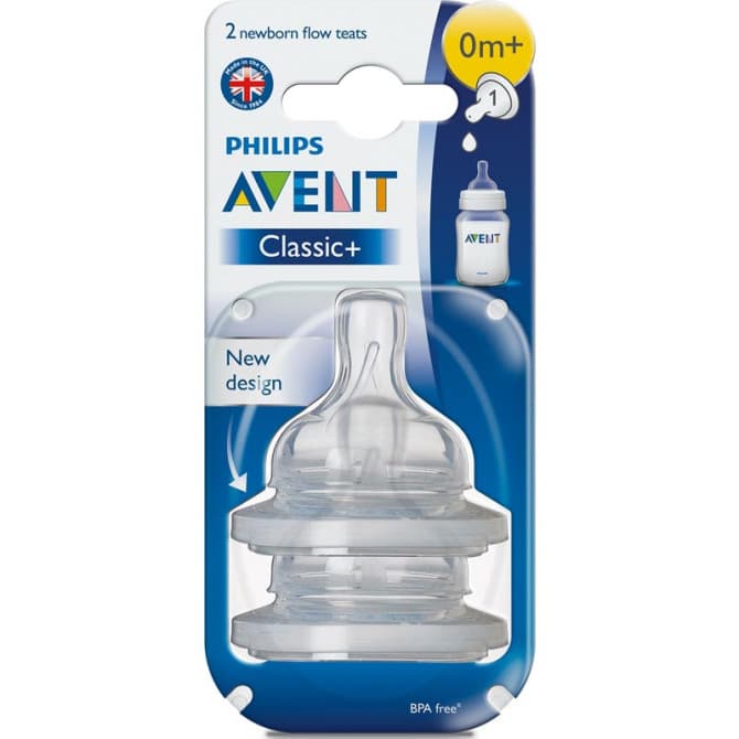 Avent Classic Teats 1 Hole X2 Scf631/27