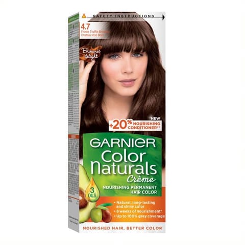 غارنييه أوليا، 6.15 بني فاتح ثلجي، صبغة دائمة للشعر مع ٦٠٪ زيت