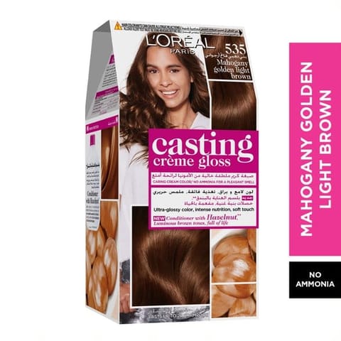 Olia, 6.15 Frozen Light Brown, No Ammonia Permanent Haircolor, with 60% Oils