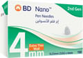 Bd Nano 2Nd Gen 4Mm Pen Needles